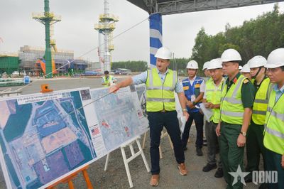 Thượng tướng Nguyễn Trường Thắng kiểm tra tiến độ dự án xử lý ô nhiễm dioxin sân bay Biên Hòa