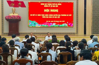 Bộ máy chính quyền xã Đại Lộc tinh gọn, hoạt động ổn định, thông suốt