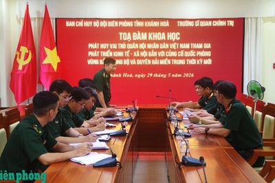 Phát huy vai trò Quân đội nhân dân Việt Nam tham gia phát triển kinh tế-xã hội gắn với củng cố quốc phòng