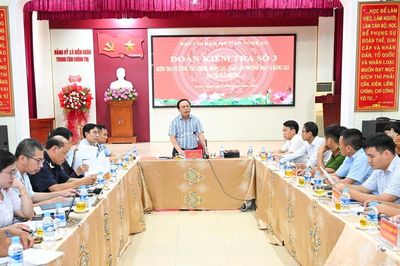 Ban Chỉ đạo 389 làm việc với các xã khu vực Diễn Châu