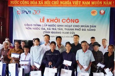 Khởi công xây dựng công trình cấp nước sạch cho 120 hộ dân xã Trà Tân