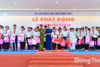 Đồng Tháp: Phát động Tháng hành động vì trẻ em