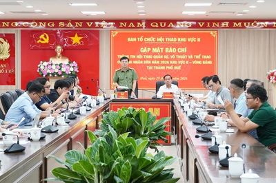 Hội thao quân sự, võ thuật và thể thao Công an nhân dân Khu vực 2 diễn ra từ ngày 4 - 11/6
