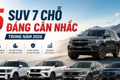 Top 5 SUV 7 chỗ đáng mua nhất năm 2026