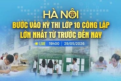 [TRỰC TIẾP]: 'Hà Nội bước vào kỳ thi lớp 10 công lập lớn nhất từ trước đến nay'