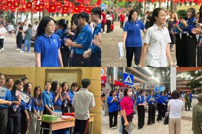 Sĩ tử 2K11 tự tin bước vào bài thi Ngữ văn, bắt đầu kỳ thi lớp 10 ở Hà Nội