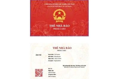 Quy định mới về mẫu và thông tin trên thẻ nhà báo giai đoạn năm 2026-2030