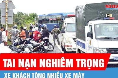 Cần Thơ: Xe khách tông nhiều xe máy, 2 người tử vong