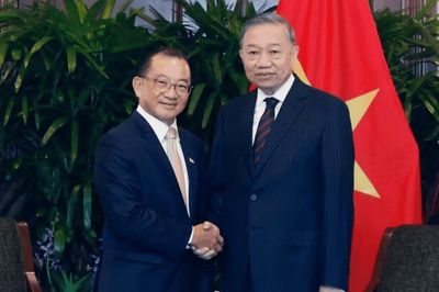 Tổng Bí thư, Chủ tịch nước Tô Lâm hội kiến Chủ tịch Quốc hội Singapore