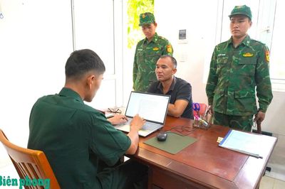 Đồn Biên phòng cửa khẩu Mỹ Quý Tây bắt giữ đối tượng có quyết định truy tìm
