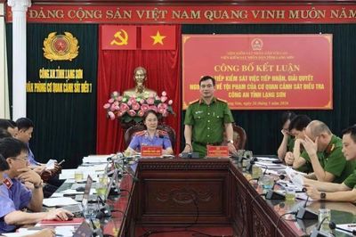 VKSND tỉnh Lạng Sơn công bố Kết luận trực tiếp kiểm sát việc tiếp nhận, giải quyết tố giác, tin báo về tội phạm