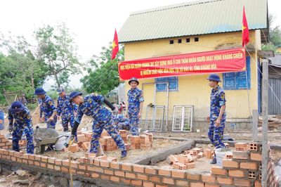 Lực lượng Hải quân chung tay xây dựng nhà ở cho gia đình chính sách