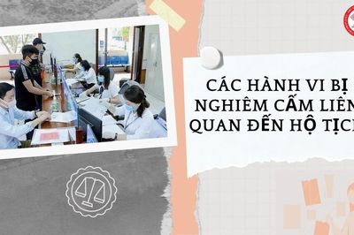 Các hành vi bị nghiêm cấm liên quan đến hộ tịch từ ngày 01/3/2027