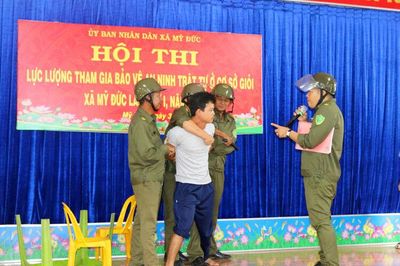 Xã Mỹ Đức tổ chức hội thi lực lượng tham gia bảo vệ an ninh, trật tự ở cơ sở giỏi năm 2026