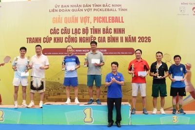 Gần 300 vận động viên tham dự Giải Quần vợt, Pickleball các câu lạc bộ Bắc Ninh