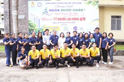 Trường Đại học Tiền Giang tổ chức hoạt động tri ân người lao động