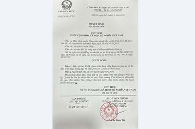 Tỉnh Khánh Hòa có 316 phạm nhân được đặc xá