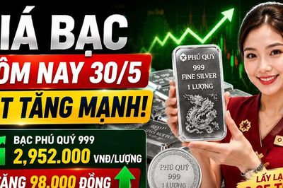 Giá bạc sáng nay 30/5 đảo chiều tăng sau chuỗi giảm liên tiếp