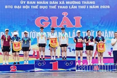 Sôi nổi phong trào thể dục thể thao ở xã Mường Thàng