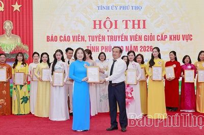 Bế mạc Hội thi Báo cáo viên, tuyên truyền viên giỏi khu vực trung tâm tỉnh Phú Thọ năm 2026
