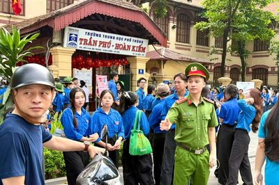 Công an Hà Nội bảo đảm an toàn ngày thi đầu tiên vào lớp 10