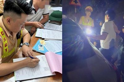 Tuyên Quang: Cảnh sát giao thông xử lý lái xe 'giả vở ngủ' trên quốc lộ 2