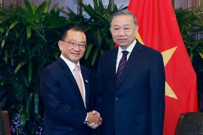 Tổng Bí thư, Chủ tịch nước Tô Lâm hội kiến Chủ tịch Quốc hội Singapore Seah Kian Peng