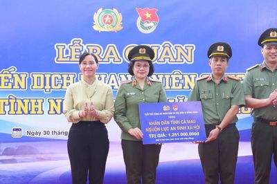 Tuổi trẻ CAND ra quân Chiến dịch tình nguyện hè 2026 tại Cà Mau