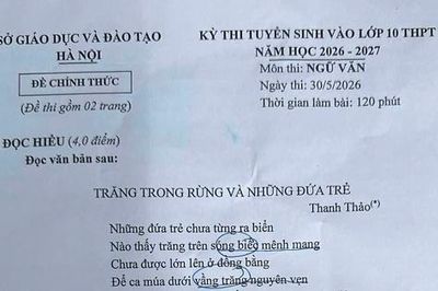 Thơ của Thanh Thảo vào đề Ngữ văn thi lớp 10 Hà Nội năm 2026