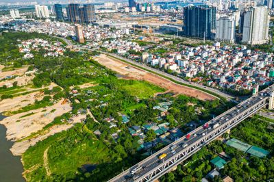Hiện trạng khu đất xây công viên gần 20ha trên trục đại lộ cảnh quan sông Hồng