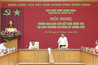 Bộ Chính trị quy định chức năng, nhiệm vụ, tổ chức bộ máy của Đảng ủy Chính phủ