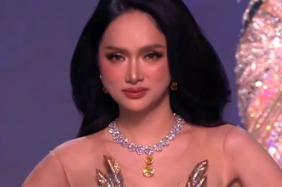 Video khoảnh khắc Hương Giang được xướng tên top 5 Miss Grand All Stars