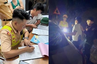 Tài xế khóa cửa, chui ra ghế sau ngủ để 'né' kiểm tra nồng độ cồn
