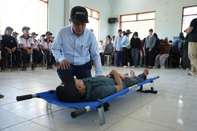 Gần 600 người tham gia tập huấn, diễn tập ứng phó thiên tai tại Gia Lai