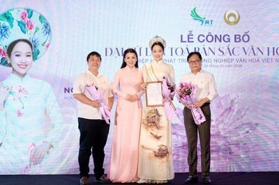 Hoa hậu Nguyễn Thị Mỹ Linh là Đại sứ lan tỏa bản sắc văn hóa Việt