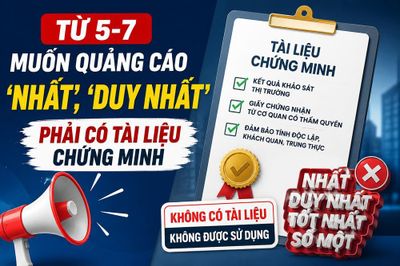 Từ ngày 5.7, muốn quảng cáo 'nhất', 'duy nhất' phải có tài liệu chứng minh