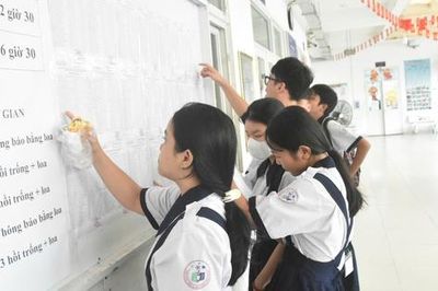 Hình ảnh thí sinh TPHCM hồi hộp làm thủ tục dự thi lớp 10: Kỳ thi quy mô lớn chưa từng có