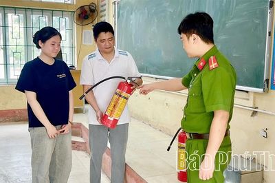 Công an xã Nguyệt Đức bảo đảm an ninh, an toàn trước kỳ thi tuyển sinh vào lớp 10
