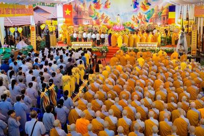 Đồng Tháp: Ban Trị sự GHPGVN tỉnh trang nghiêm Đại lễ Phật đản Phật lịch 2570 tại trụ sở chùa Hòa Long