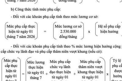 Từ 1/7, áp dụng mức lương cơ sở 2,53 triệu đồng/tháng để tính lương và phụ cấp