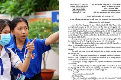 TP.HCM: Hơn 151.000 sĩ tử 2K11 làm bài thi Văn với chủ đề Những sắc màu cảm xúc