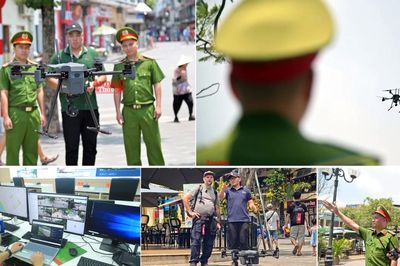 Công an Hà Nội bắt đầu thử nghiệm 'mắt thần' UAV giám sát an ninh trật tự