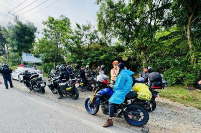 Trạm CSGT Hàm Tân kiểm tra đột xuất đoàn 40 xe mô tô phân khối lớn trên quốc lộ 1