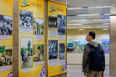 Triển lãm ảnh chiến tranh tại ga metro TP.HCM