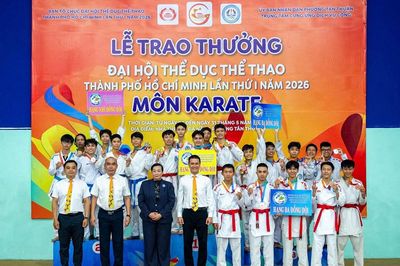 Phường Bình Thới nhất toàn đoàn môn karate tại Đại hội TDTT TP.HCM 2026