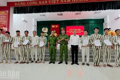 An Giang: 108 phạm nhân Trại giam Kênh 7 được đặc xá