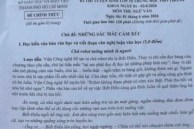 Đề văn lớp 10 tại TPHCM nói về sự cằn cỗi của cảm xúc