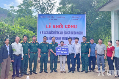 Sư đoàn 31 (Quân đoàn 34): Hỗ trợ sửa chữa nhà cho các nạn nhân bị nhiễm chất độc hóa học
