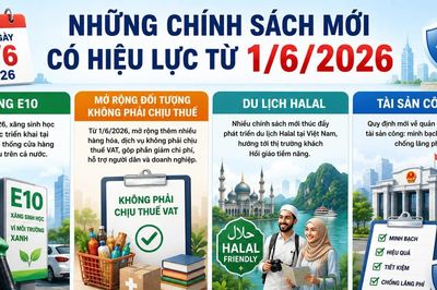Những chính sách kinh tế có hiệu lực từ tháng 6
