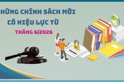 Những chính sách kinh tế có hiệu lực từ tháng 6/2026